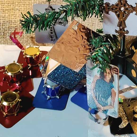 NEW (4x) Silver Italian Muro Christmas Ornaments Set! Handcrafted. Hand-painted. - Picture 6 of 8